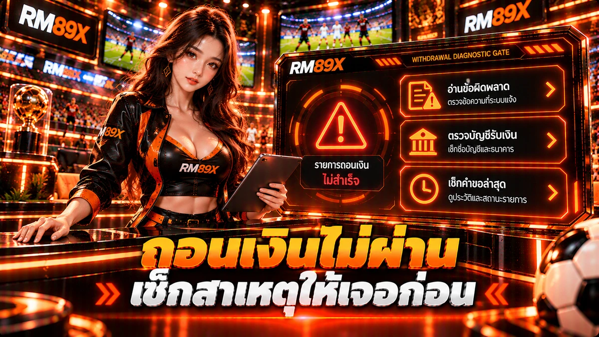 ถอน RM89x ไม่สำเร็จ